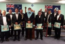 Freemason officers installed