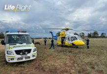 Man trapped under truck flown to Roma Hospital for treatment