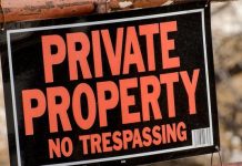 Trespassing on properties