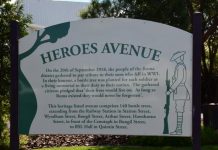 Heroes Avenue fit for a Queen, or King to see