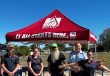 Firing up the barbecue