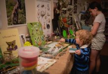 Wildlife visit at the Roma Library