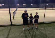 Juniors hit off tennis finals