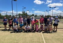 Women tennis camps hit off
