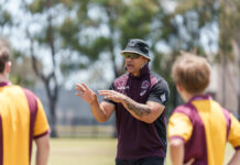 Brisbane Broncos inspire Dalby students through footy clinics